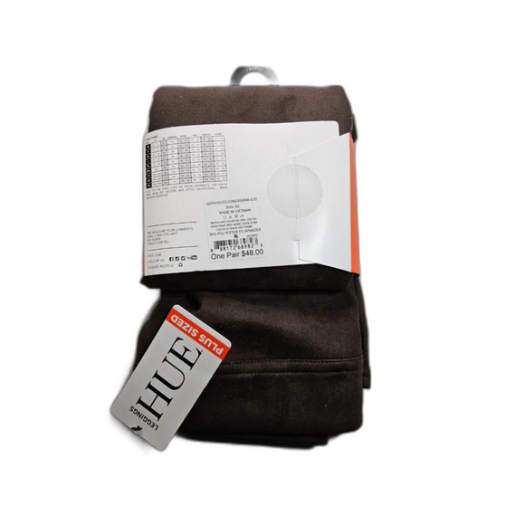 Hue Microsuede Leggings Brown Velvet Size 3x - Picture 1 of 2